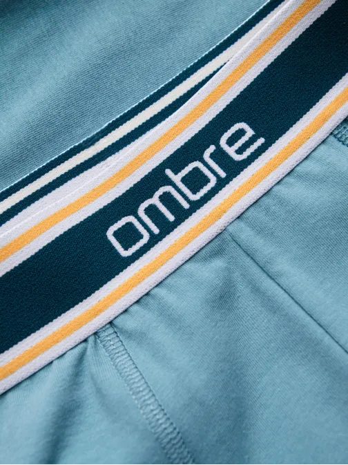 Modré stylové boxerky unbo-0110 (3ks)