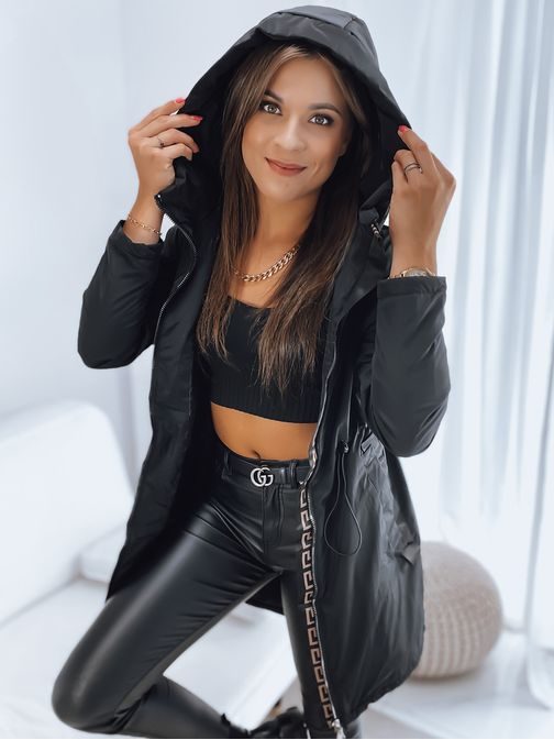 Neobyčejná dámská černá parka Veroni