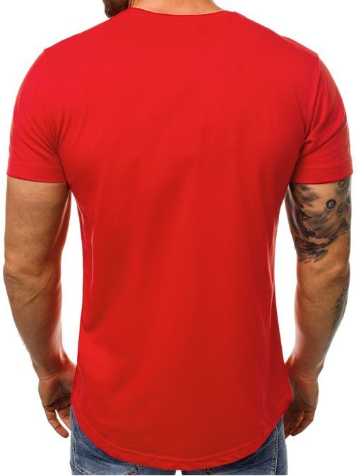 Červené tričko s fantastickým potiskem  B/181721