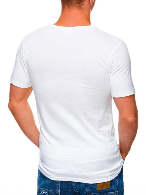Trendové tričko v bílém provedení S1408