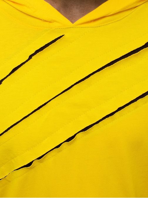 Žluto-černé asymetrické tričko pro pány O/1220
