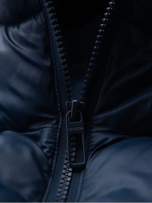 Zateplená tmavě modrá zimní bunda V4 JAHP-0235