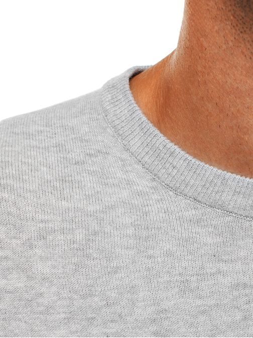 Klasický šedý pánský svetr NEW MEN 9020