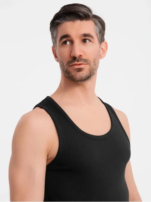 Základní pánské černé tílko V3 TSBT- 0239