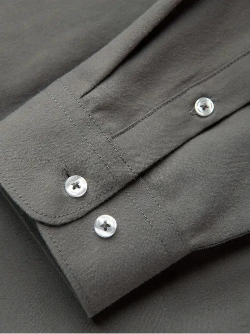 Pánská khaki košile s náprsní kapsou V4 K694