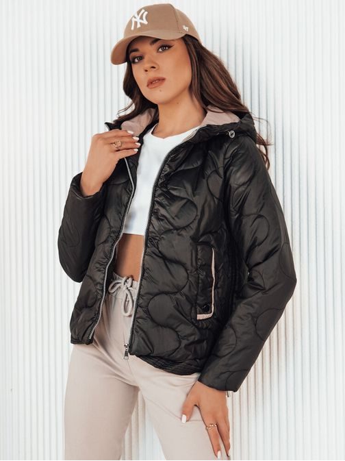 Módní dámská bunda v černé barvě Olmos