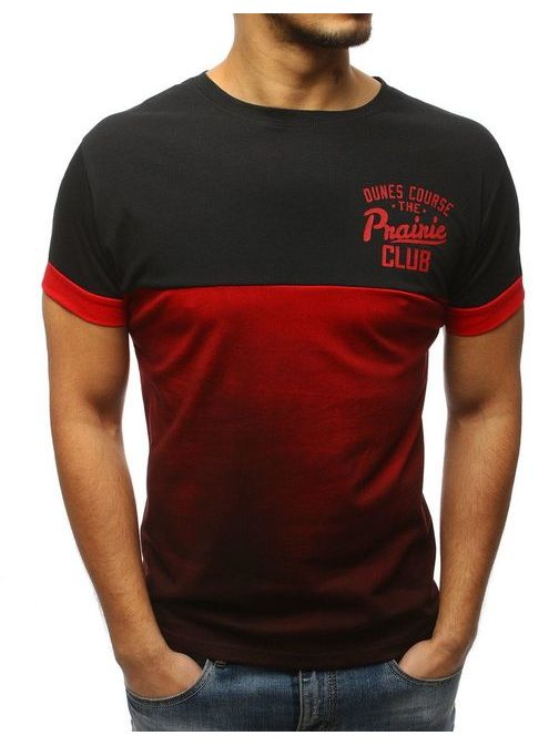 Trendy černo-červené módní tričko