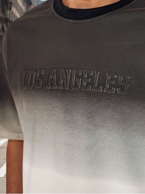 Bílá pánská souprava Ombré s nápisem