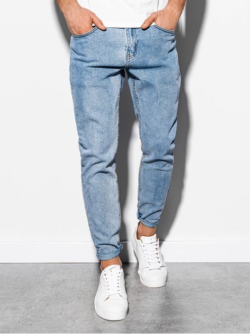 Trendy světrlo modré pánské džíny P888