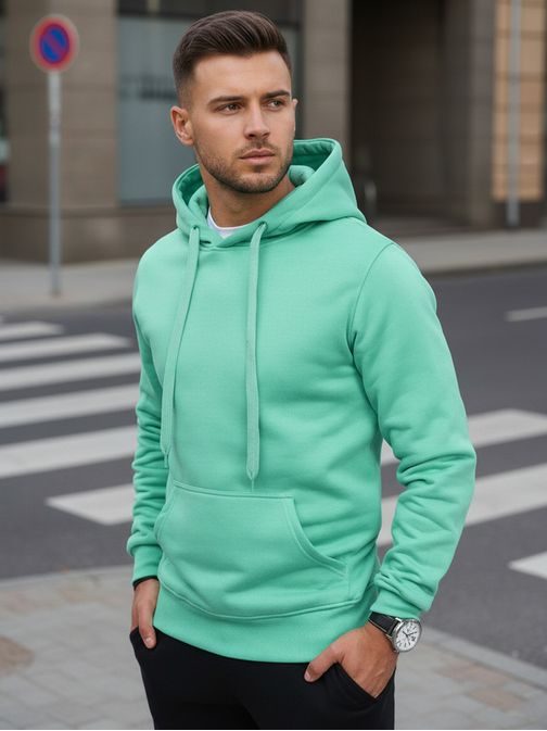 Pohodlná mátovo-černá tepláková souprava