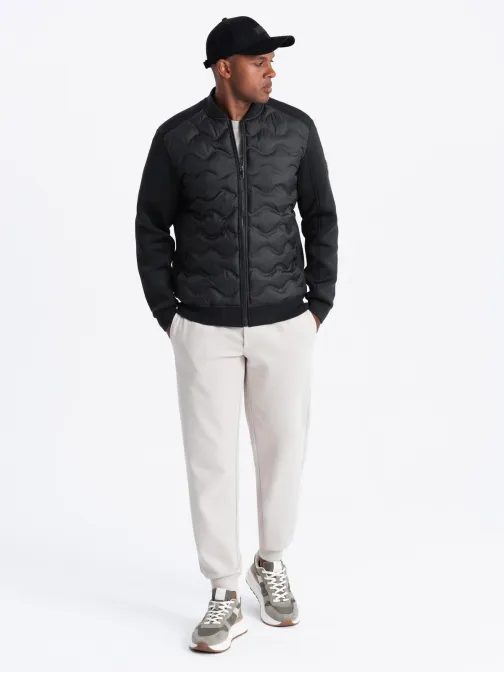 Černá bomber trendy bunda V1 JALP-0141