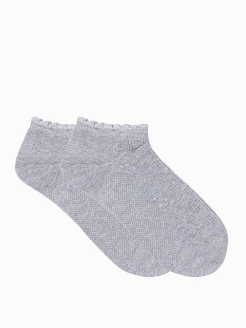 Bavlněné dámské ponožky v šedé barvě ULR099