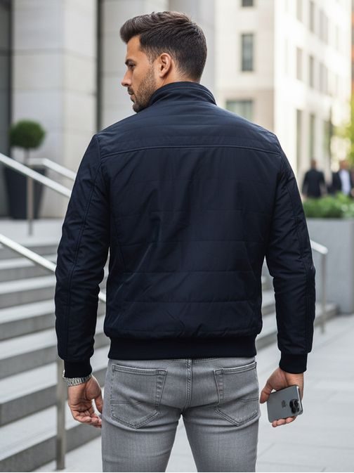 Přechodná moderní granátová bunda bez kapuce