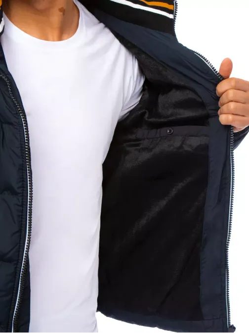 Trendy granátová zimní bunda s kapucí