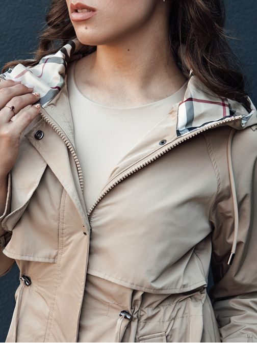 Dámská parka v béžové barvě Fashlove