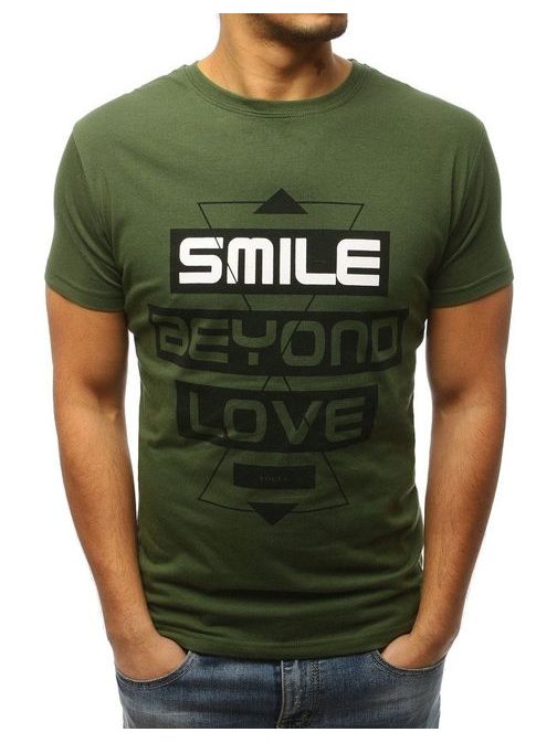 Zelené tričko SMILE BEYOND LOVE