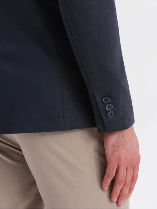 Sportovní granátové sako slim fit V3 BLZB-0101