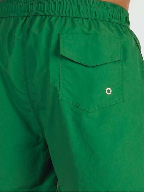 Módní tmavě zelené pánské plavky