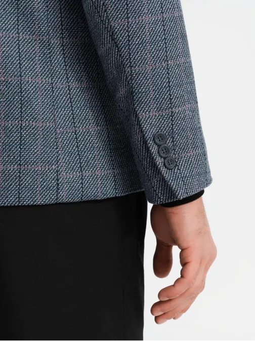 Trendy sako v grafitovém provedení V1 BLZB-0119