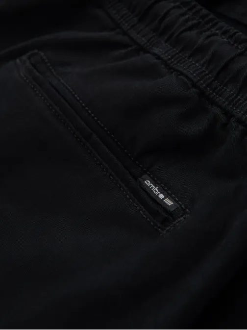 Jedinečné černé šortky s kapsami V4 SRCG-0190