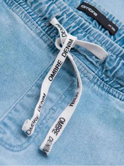 Jedinečné světle modré džínové joggers V1 PADJ-0267