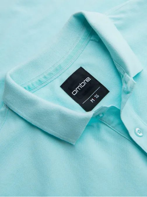 Ležérní modrá pánská polokošile V2 POSS-0103