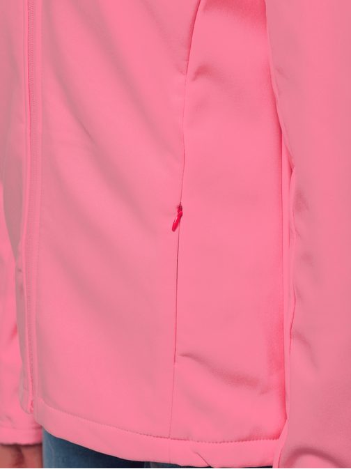 Trendová světle růžová dámská softshellová bunda JS/KSW6003