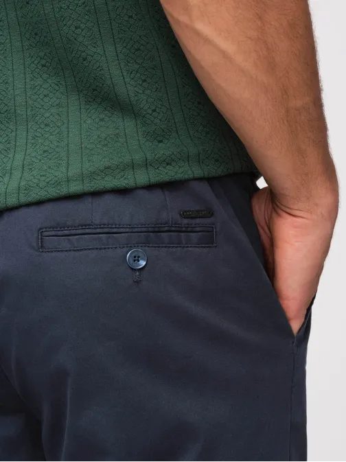 Pánské tmavě modré chinos kalhoty V4 PACP-0293