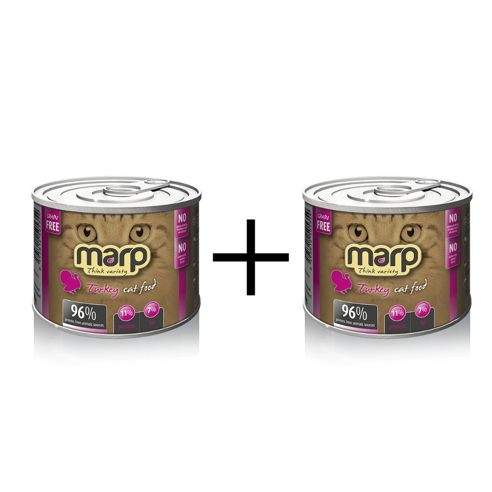 Marp Variety Turkey CAT konzerva pro kočky s krůtou 200g exp 05/2024 1+1 ZDARMA