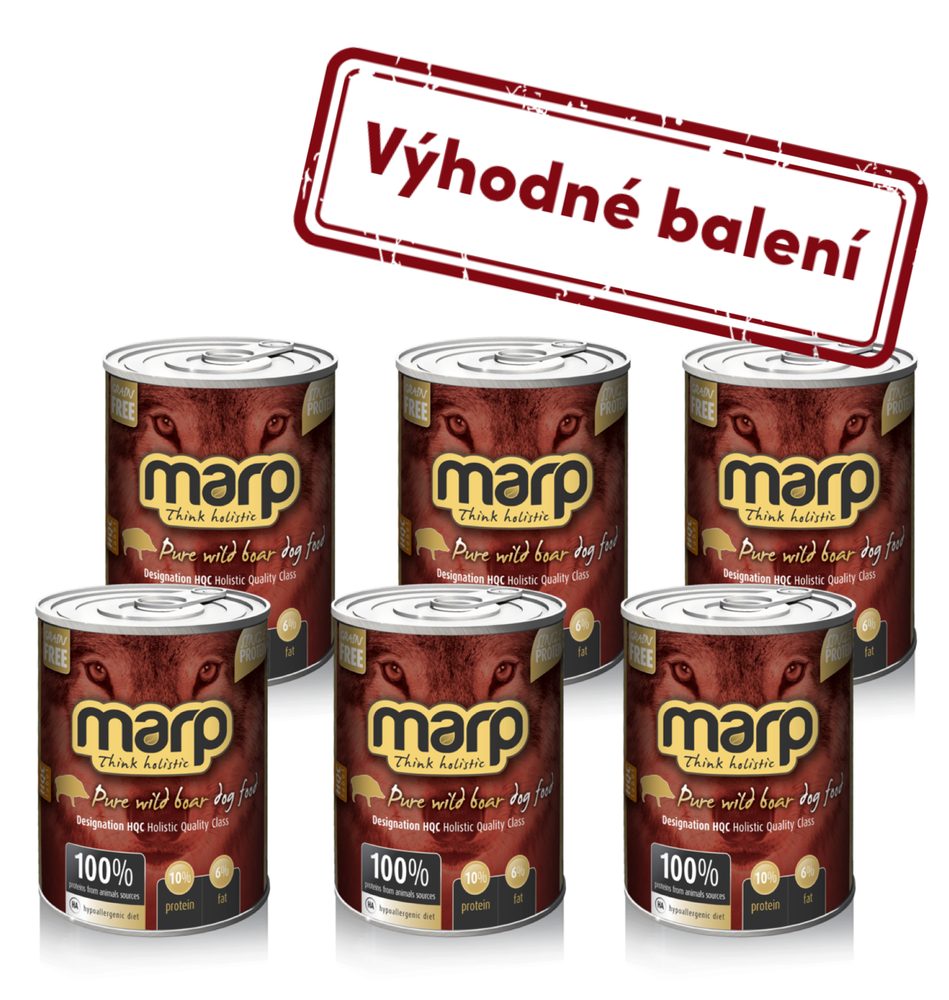 Marp Holistic Marp Wild Boar konzerva pro psy s divočákem 6x400g