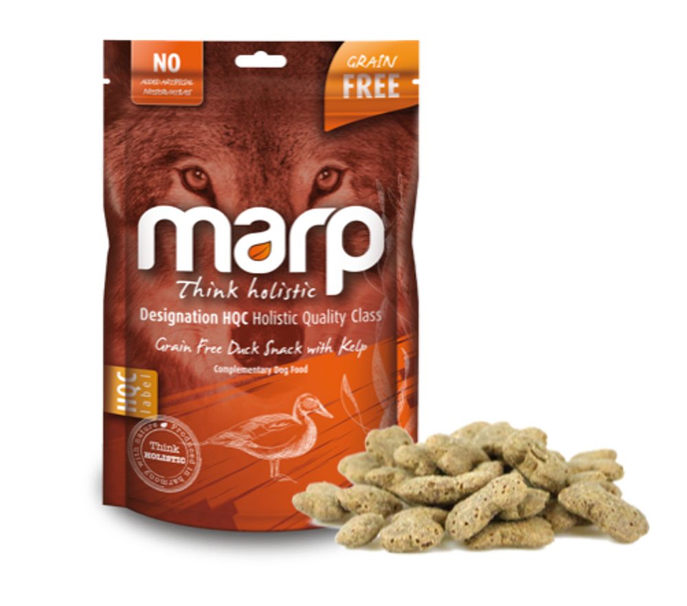 Marp Holistic – Kachní pamlsky s kelpou bez obilovin 150g exp 05/2024 SLEVA 50%