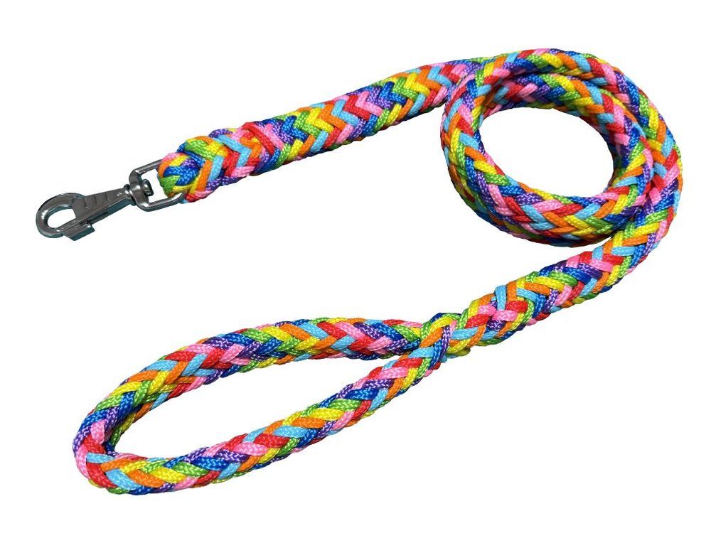 BAFPET Lanové pletené vodítko HUGO - Disco - 20mm x 150cm