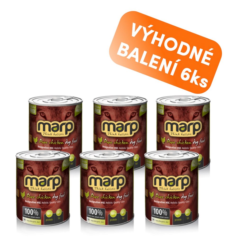 Marp Holistic Marp Chicken konzerva pro psy s kuřecím 6x800g