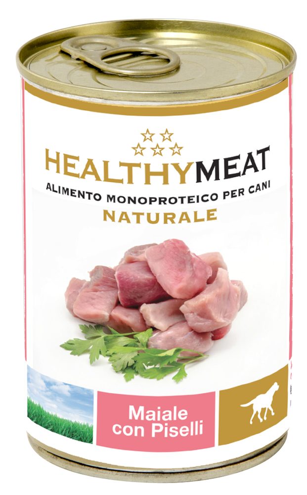 Healthymeat kousky vepřového masa s hráškem 400g