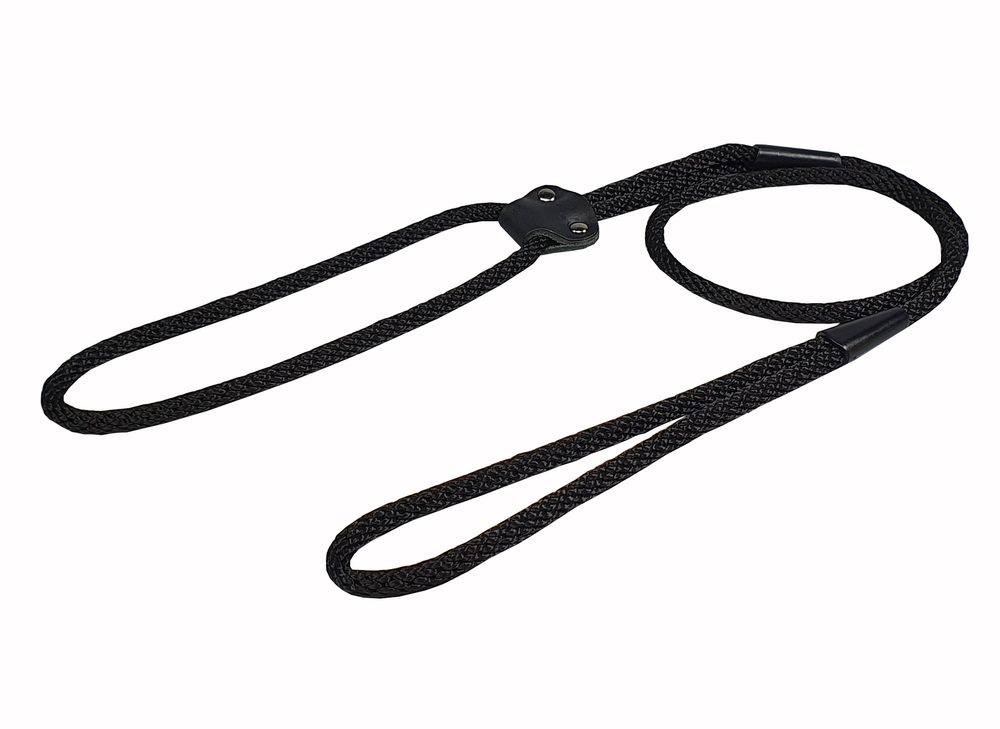 BAFPET Předváděcí vodítko, SPIRÁLA JEDNOBAREVNÁ - Černá - Černá - 6mm x 100cm 15219