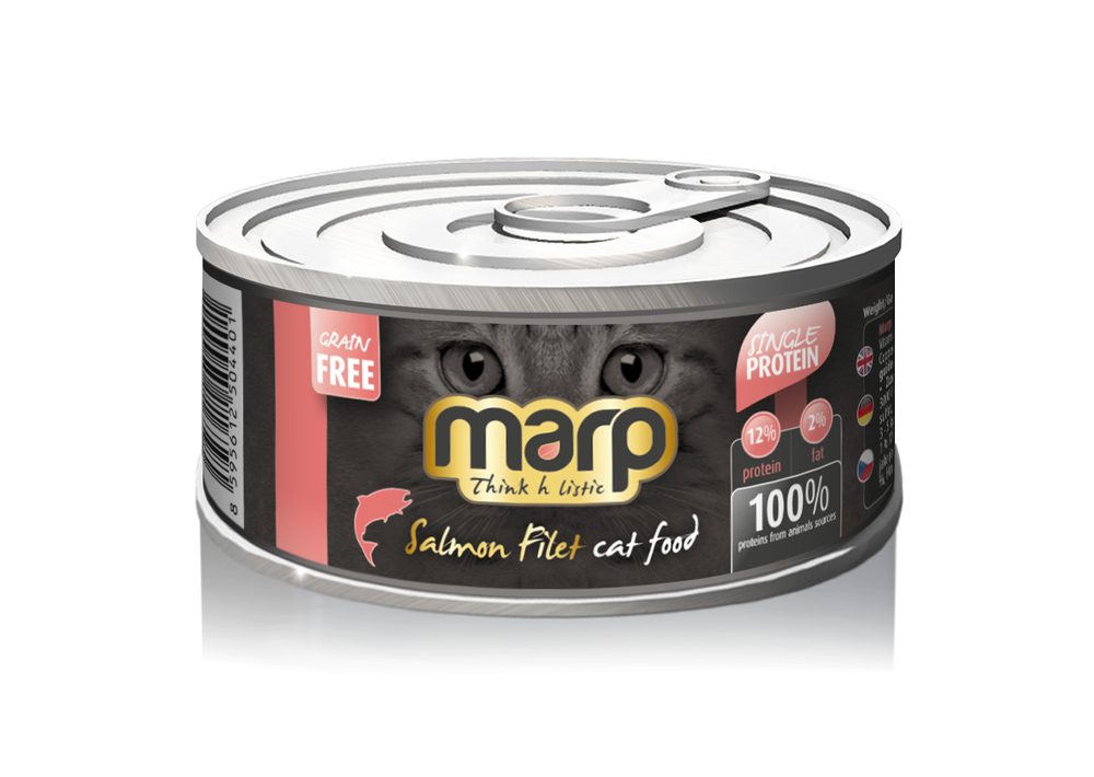 Marp Holistic Marp Salmon Filet konzerva pro kočky s filety z lososa 12x70g