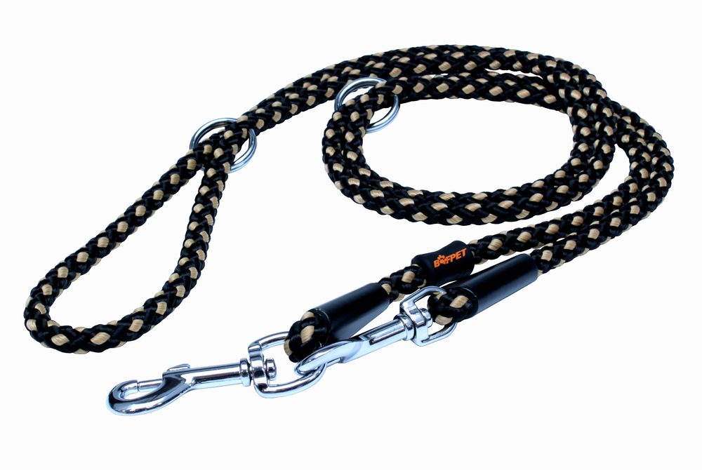 BAFPET Lanové přepínací vodítko UZLÍK 10mm - Béžová - Béžová - 10mm x 240cm 15307A