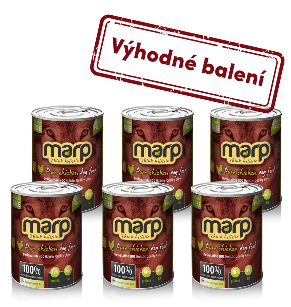 Marp Holistic Marp Chicken konzerva pro psy s kuřecím 6x400g