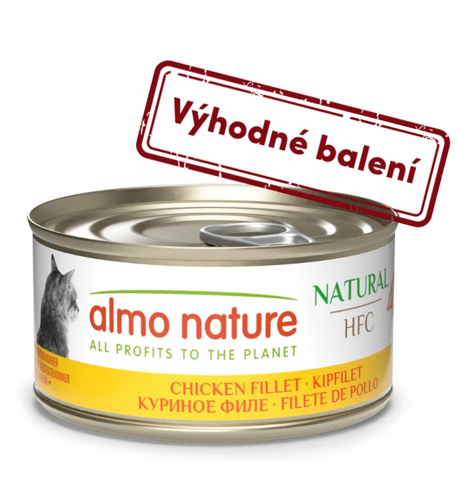 Almo Nature HFC Natural - Kuřecí filet 70g výhodné balení 24ks