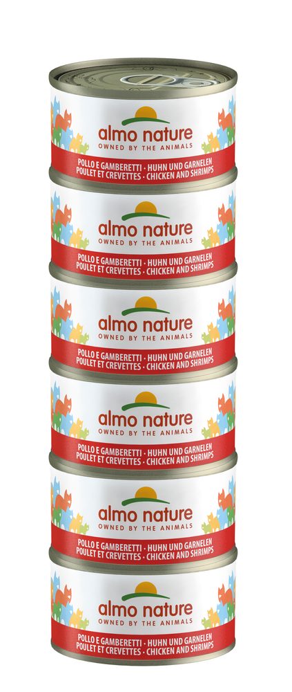 Almo Nature HFC Megapack Kuře a krevety 6x70g