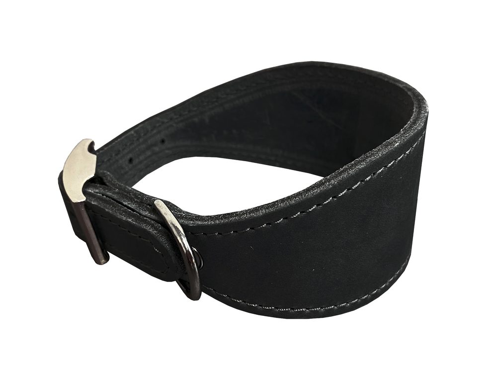 BAFPET Kožený obojek VIPET - Černá - Černá - 50mm x 42cm /33-39/ 00123V