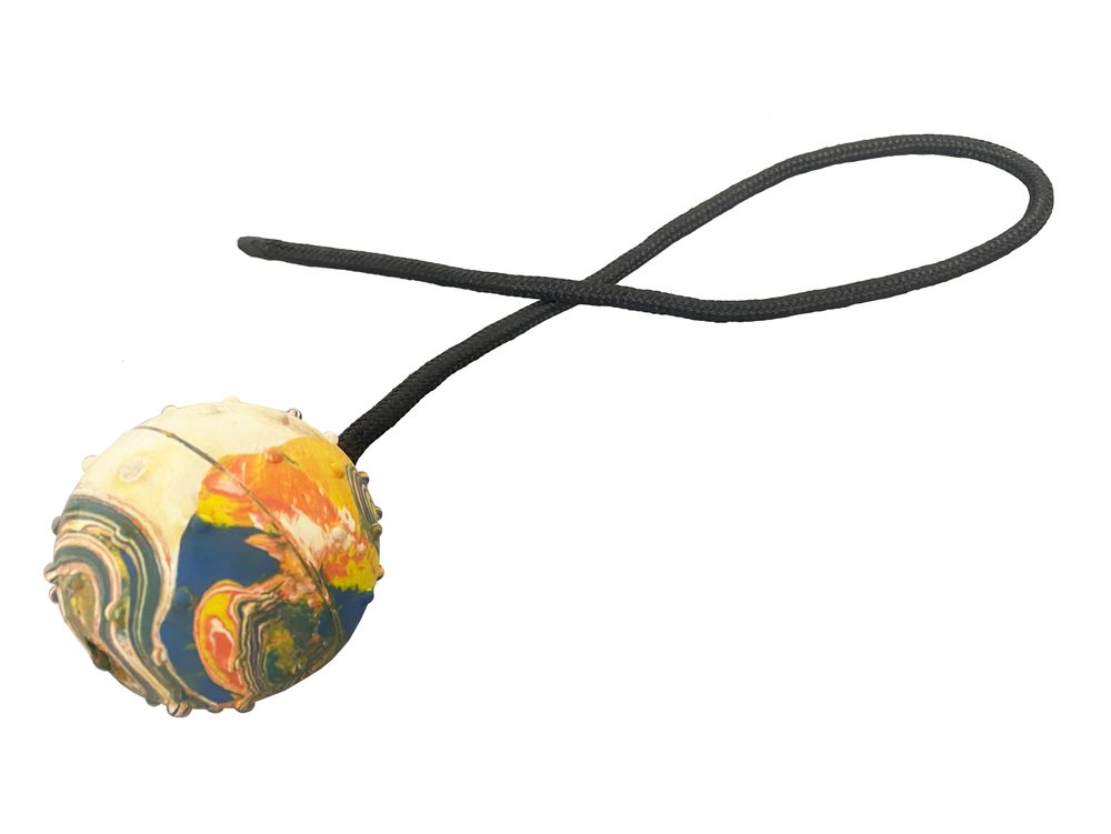 BAFPET Gumový míček - Bílá