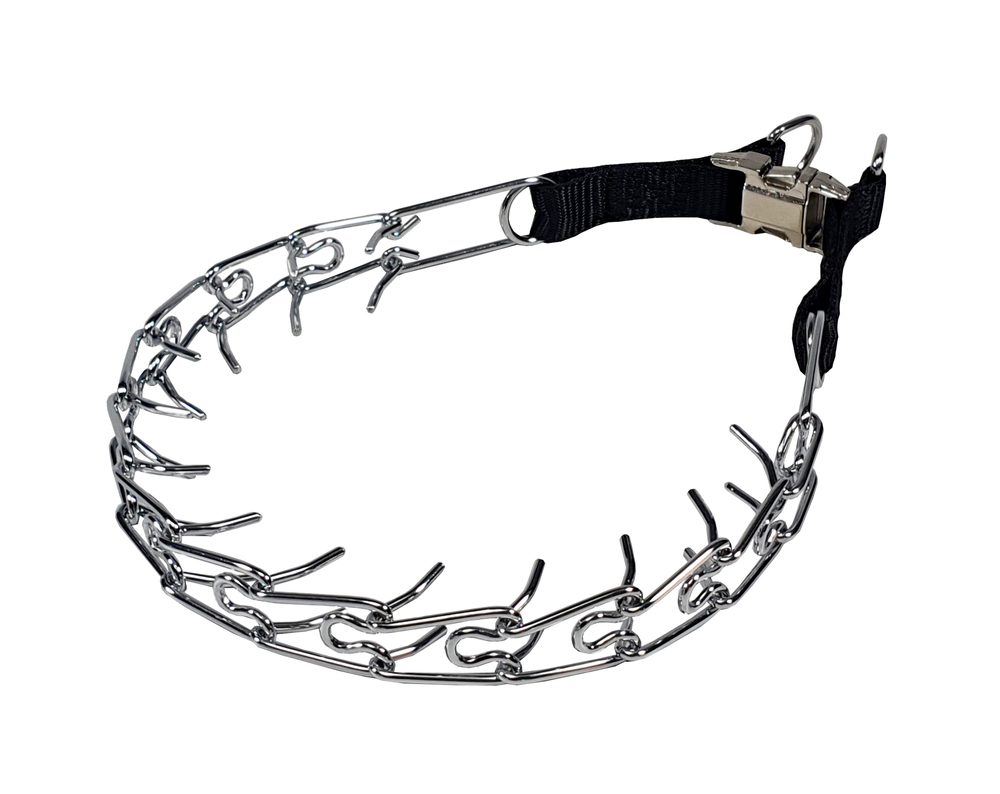 BAFPET Obojek OSTNÁČ s kovovou přezkou, malý - Stříbrná