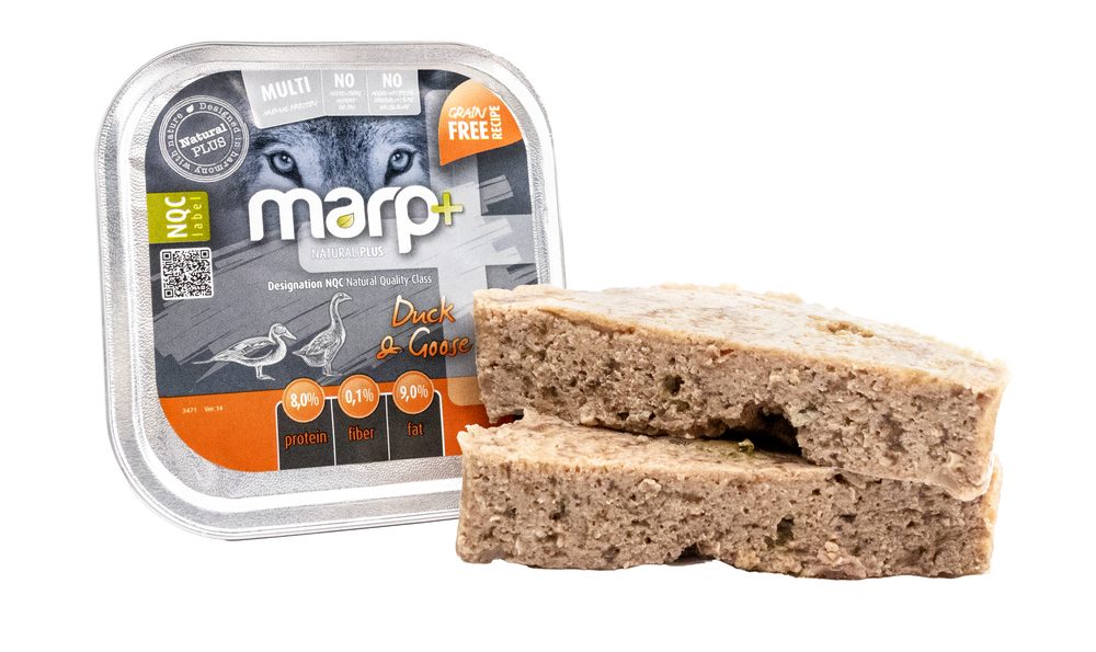 Marp Natural Plus vanička pro psy s kachnou a husou 150g