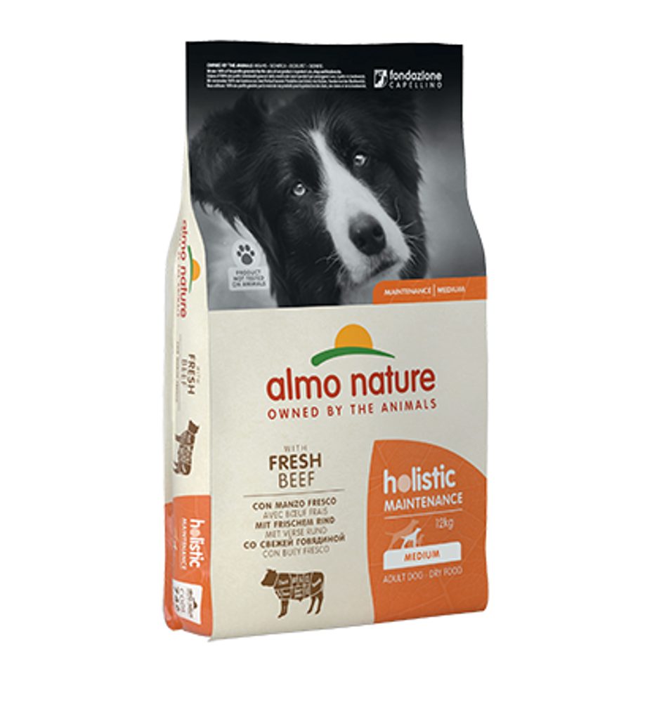 Almo Nature Holistic Maintenance M s čerstvým hovězím 12kg