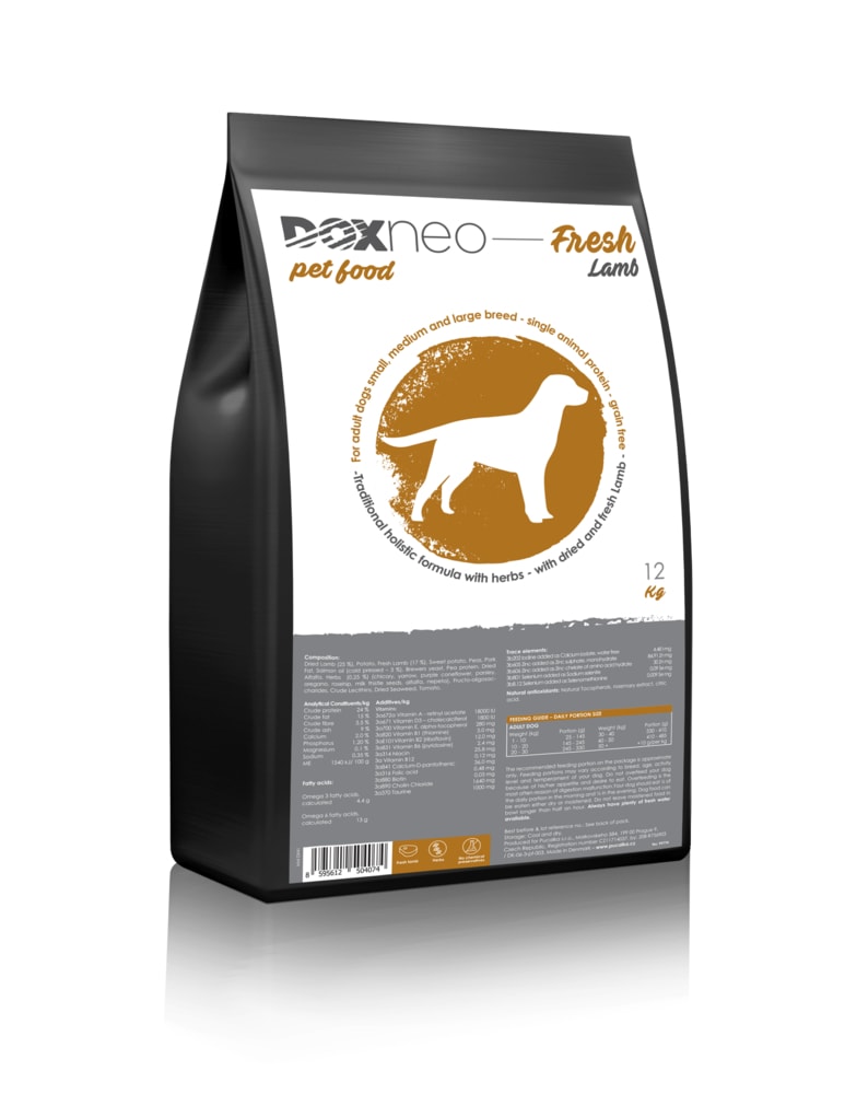 Doxneo Fresh Lamb - s čerstvým jehněčím 12kg