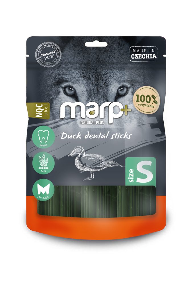 Marp Natural Plus - kachní dentální tyčinky s kelpou S