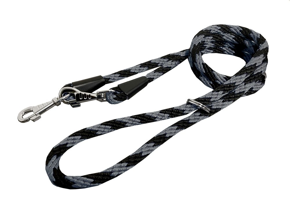 BAFPET Lanové přepínací vodítko SPIRÁLA 14mm - Šedá