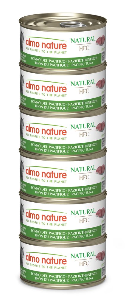 Almo Nature HFC Natural - Megapack Pacifický tuňák 6x70g