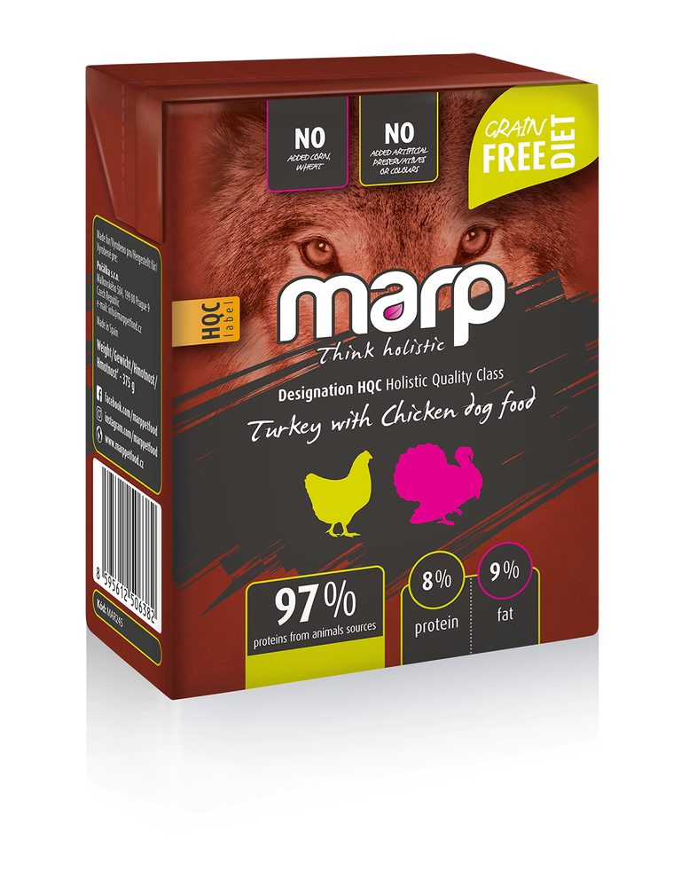 Marp Holistic krůta s kuřetem tetrapak 375g EXP 3/2026 1 + 1 ZDARMA